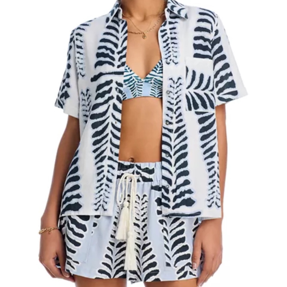 Palmacea Maya Printed Cover Up Shirt
